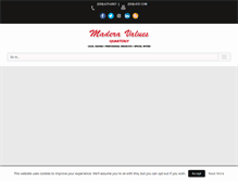 Tablet Screenshot of maderavalues.com
